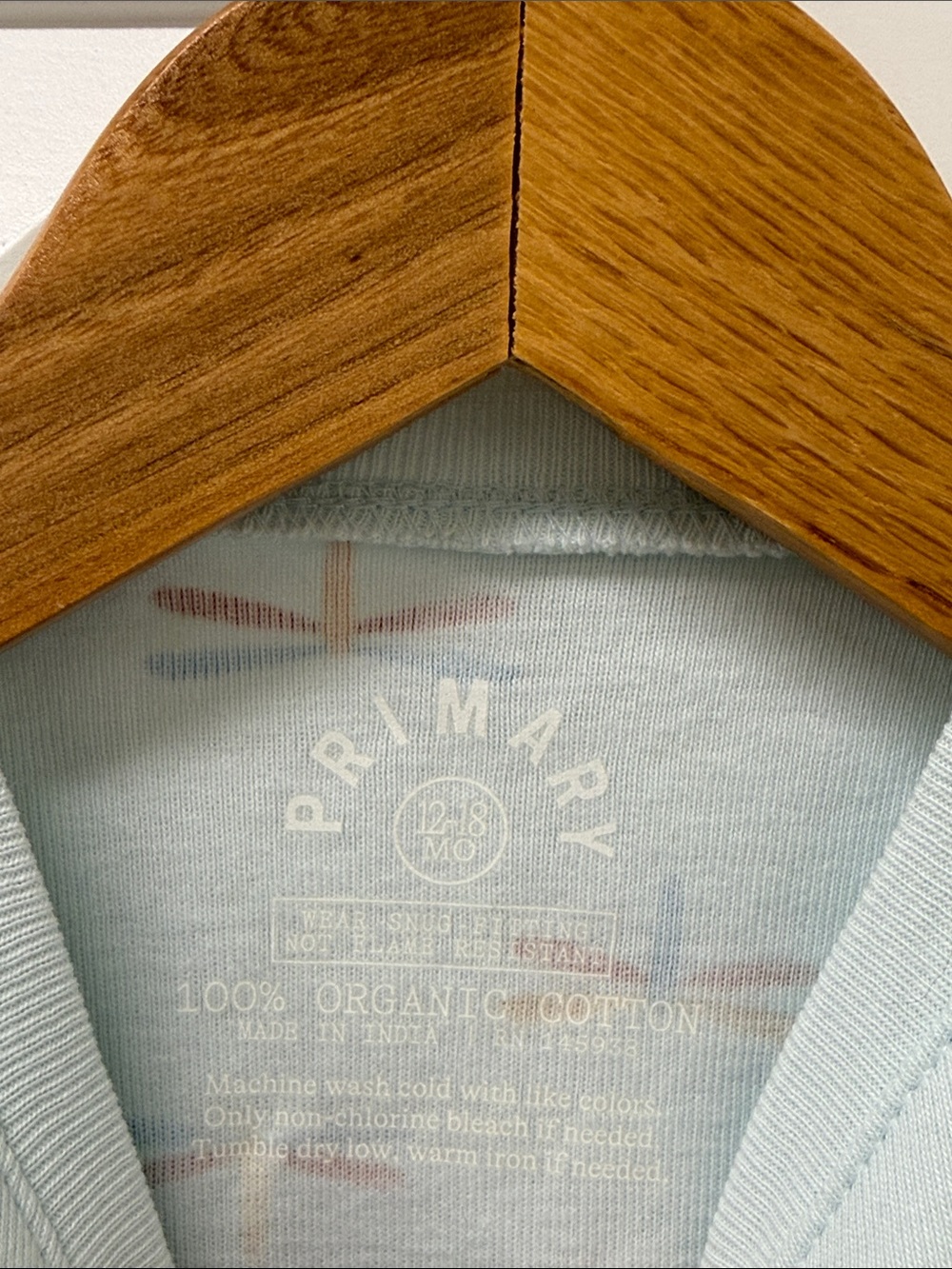 Primary 12-18 Months Light Blue Dragonfly Short Sleeve Kids Zip Pajama Romper - Picture 2 of 3